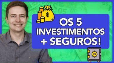 5 MELHORES INVESTIMENTOS PARA INICIANTES! Segurança, facilidade e boa rentabilidade! 💰