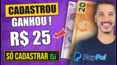 Ganhe R$25 Somente Por Se Cadastrar (GRÁTIS) Cadastrou, Ganhou! Como Ganhar Dinheiro na Internet