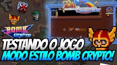 Bit Castle War - TESTANDO O JOGO! MODO DE JOGO ESTILO BOMB CRYPTO!