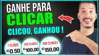 NOVO SITE paga no PIX para clicar (R$ 0,50 Cada Clique) Como Ganhar Dinheiro na Internet