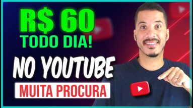 Ganhe DINHEIRO com Vídeos no Youtube | Ganhe R$60 em Casa FÁCIL, Renda Extra 2022