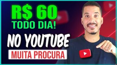 Ganhe DINHEIRO com Vídeos no Youtube | Ganhe R$60 em Casa FÁCIL, Renda Extra 2022