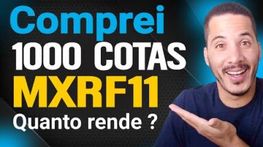 MXRF11: INVESTI R$ 10 mil reais no FUNDO IMOBILIARIO (MXRF11) Quanto rende em Dividendos 10k? FIIs