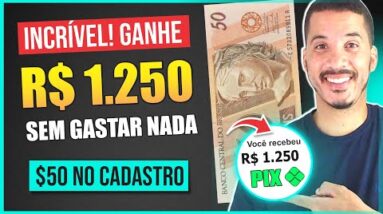 GANHE JÁ R$ 1.250 SEM GASTAR E SEM INVESTIR | GANHAR DINHEIRO NA INTERNET (RENDA EXTRA)