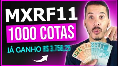 MXRF11: Quanto rende 1000 cotas do MXRF11 (Passo a Passo 2022)