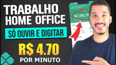 GANHE R$2.500 SÓ OUVINDO E DIGITANDO | HÁ VAGAS TRABALHOS HOME OFFICE (Legendador e Transcritor)