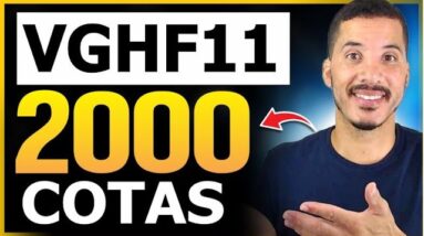 CHEGUEI A 2000 COTAS DO VGHF11 BEM RÁPIDO! Quanto Recebe de Dividendos #vghf11 #fiis #dividendos