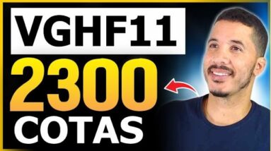 CHEGUEI A 2300 COTAS DO VGHF11 MUITO RÁPIDO! Quanto Recebe de Dividendos #vghf11 #fiis #dividendos