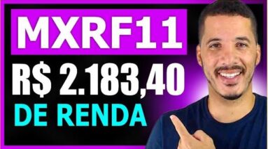 MXRF11 ME PAGOU R$ 2.183,40 SEM FAZER NADA! DIVIDENDOS MENSAIS FUNDOS IMOBILIÁRIOS 2023 #mxrf11
