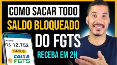 COMO SACAR O FGTS BLOQUEADO PELO CELULAR (ATUALIZADO 2023) Antecipar Saque FGTS, Saque Aniversário