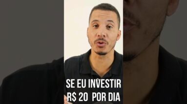 COMO CHEGAR A 1 MILHÃO INVESTINDO 20 REAIS POR DIA? #shorts #fiis