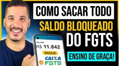 (NOVO) COMO SACAR FGTS BLOQUEADO! PELO APLICATIVO, ENSINO DE GRAÇA! RECEBA EM 2H, SAQUE ANIVERSÁRIO