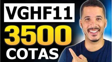 COMO CHEGUEI A 3500 COTAS DO VGHF11! Recebi R$ 3.236 reais de RENDA EXTRA