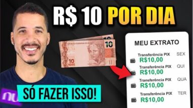 Jeito GARANTIDO de ganhar 10 REAIS POR DIA sem trabalhar! 300 REAIS POR MÊS de Renda Passiva