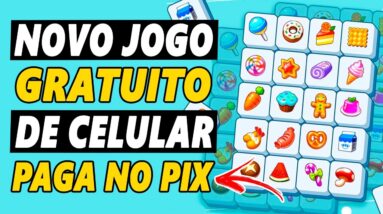 JOGO GRÁTIS PAGANDO DIRETO NO PIX! Como GANHAR DINHEIRO jogando FOOD TILE FUN (FREE TO PLAY)