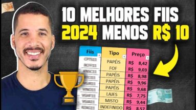 🔝 TOP 10 MELHORES FUNDOS IMOBILIÁRIOS 2024! FIIS BARATOS PARA VIVER DE RENDA MENSAL!