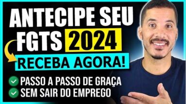 Como SACAR O FGTS pelo Aplicativo e Receber AGORA! PASSO A PASSO fácil (Atualizado 2024)