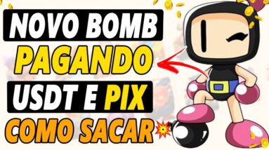 NOVO JOGO ESTILO BOMB PAGANDO USDT E PIX! Como GANHAR no BOMBPIX (Guia Completo)