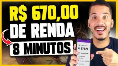 RENDA EXTRA: COMO RECEBER R$ 670 TODO MÊS SEM TRABALHAR EM 8 MINUTOS! Como Ganhar Dinheiro