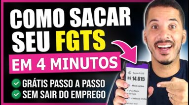 COMO SACAR o FGTS AGORA Passo a Passo GRÁTIS! Saldo bloqueado fgts, Saque Aniversario fgts