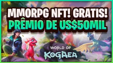 NOVO MMORPG NFT TOTALMENTE FREE TO PLAY! PAGANDO $50 MIL DÓLARES EM PREMIAÇÃO! WORLD OF KOGAEA