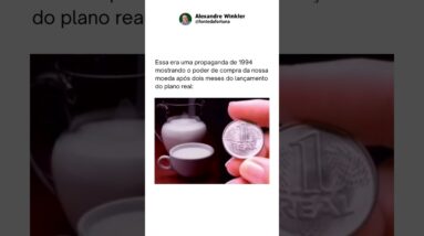 O QUE VOCÊ COMPRA HOJE COM R$ 1? #planoreal #brasil #dinheiro #poderdecompra #consumidor